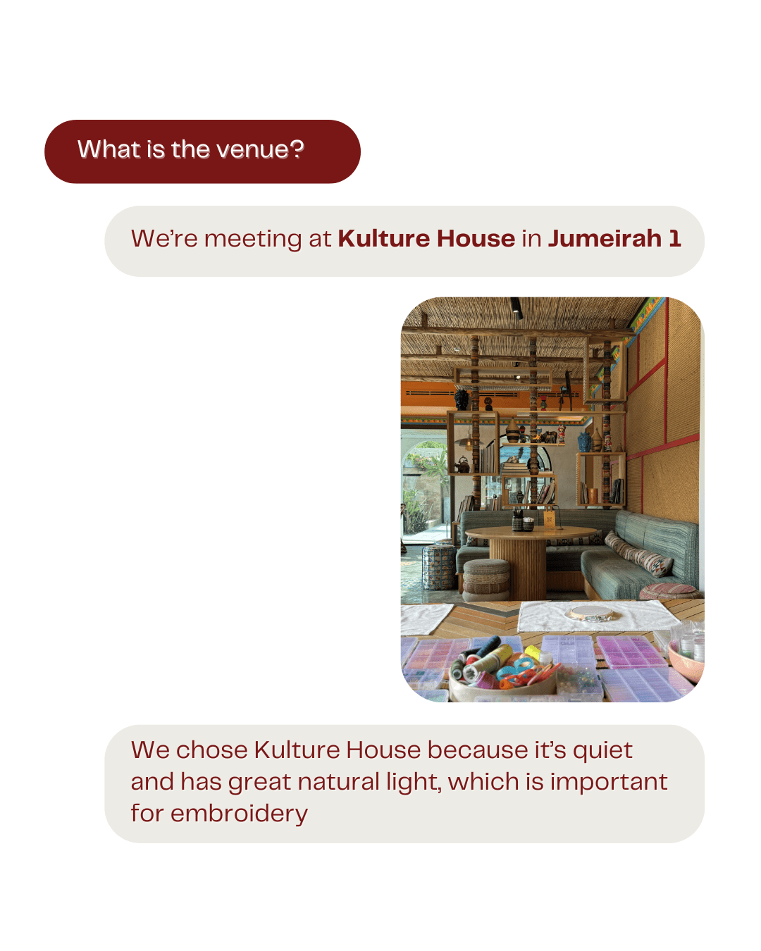 Embroidery Workshop | May, 16 | Dubai - Summer Texture