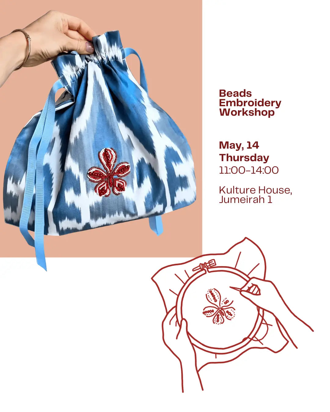 Embroidery Workshop | May, 14 | Dubai