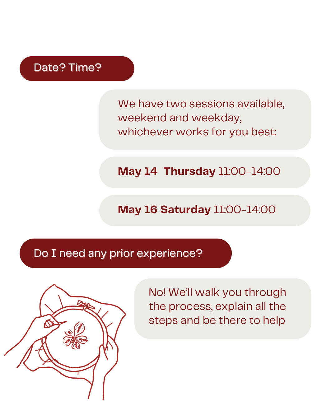 Embroidery Workshop | May, 16 | Dubai - Summer Texture
