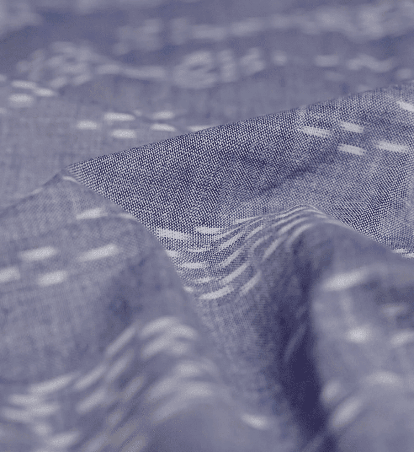 Handwoven Blue Ikat Wrap Top - TB Project
