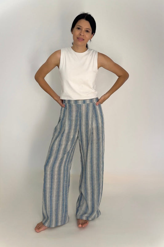 Kala Cotton Wide - Leg Trousers - TB Project