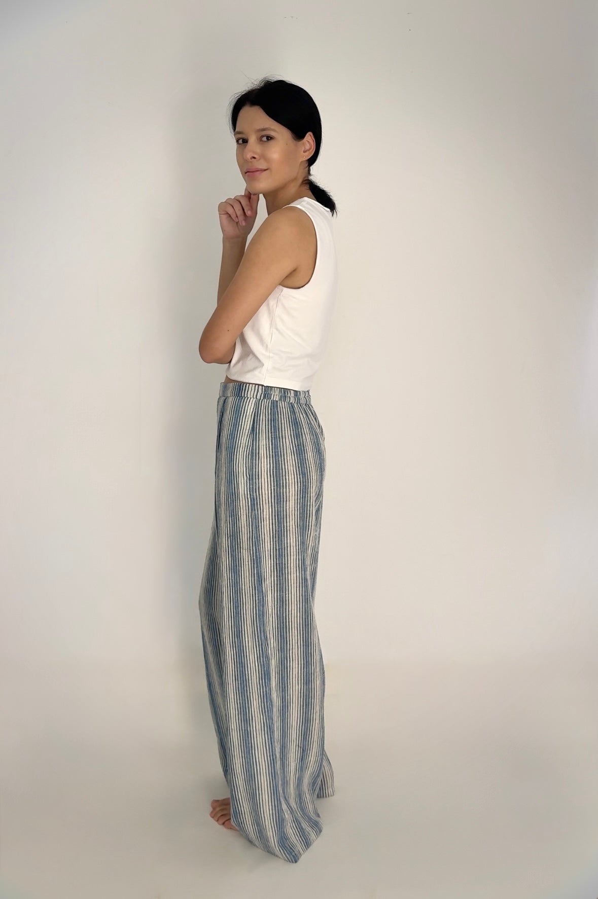 Kala Cotton Wide - Leg Trousers - TB Project