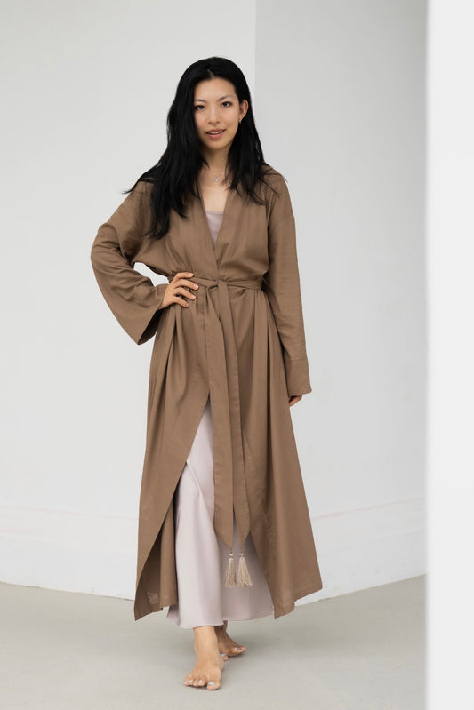Mocca Brown Kimono - TB Project