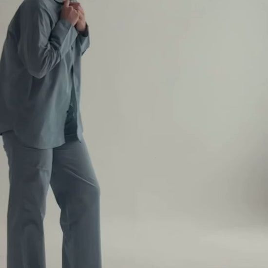 video of Indian cotton breathable pyjama set shirt pants on model